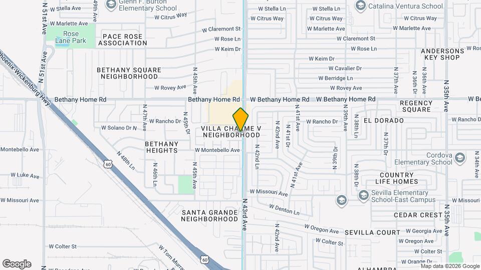 4303 W Solano Dr N Map and Location Details