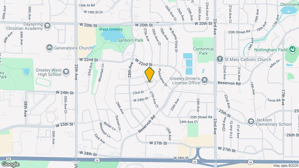 2240 27th Ave Ct Map and Location Details