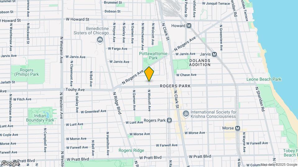 7206 N Wolcott Ave Map and Location Details
