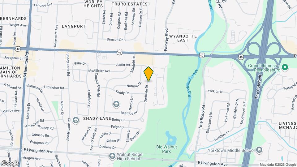 1218 Gertrude Dr Map and Location Details