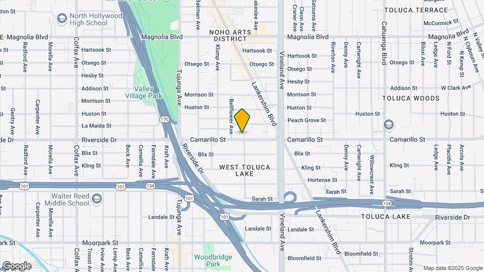 11143 Camarillo St Map and Location Details