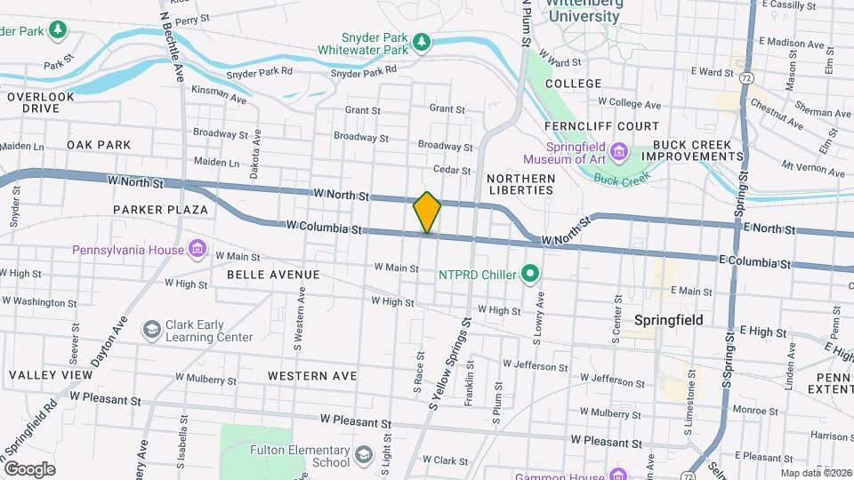 611 W Columbia St Map and Location Details