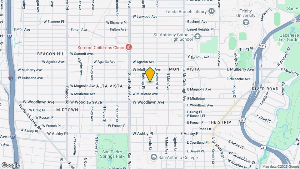 221 W Magnolia Ave Map and Location Details