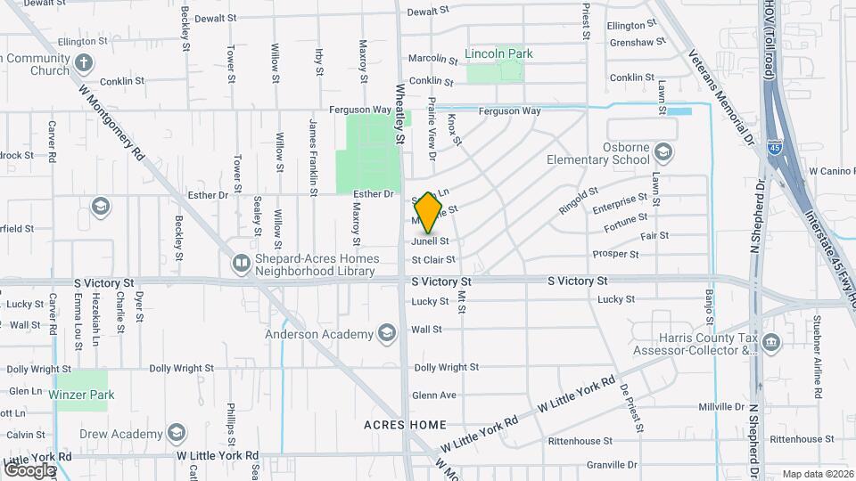 1084 Junell St Map and Location Details