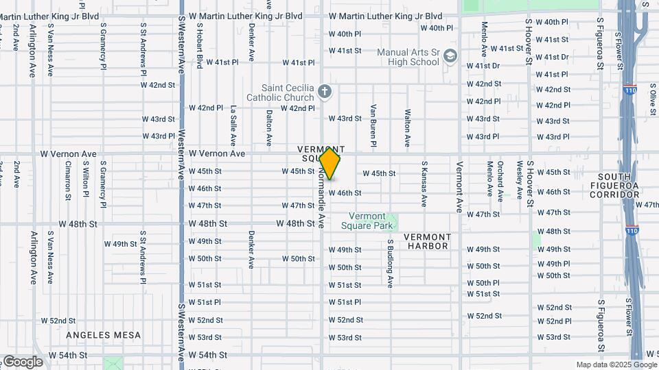 4516 S Normandie Ave Map and Location Details