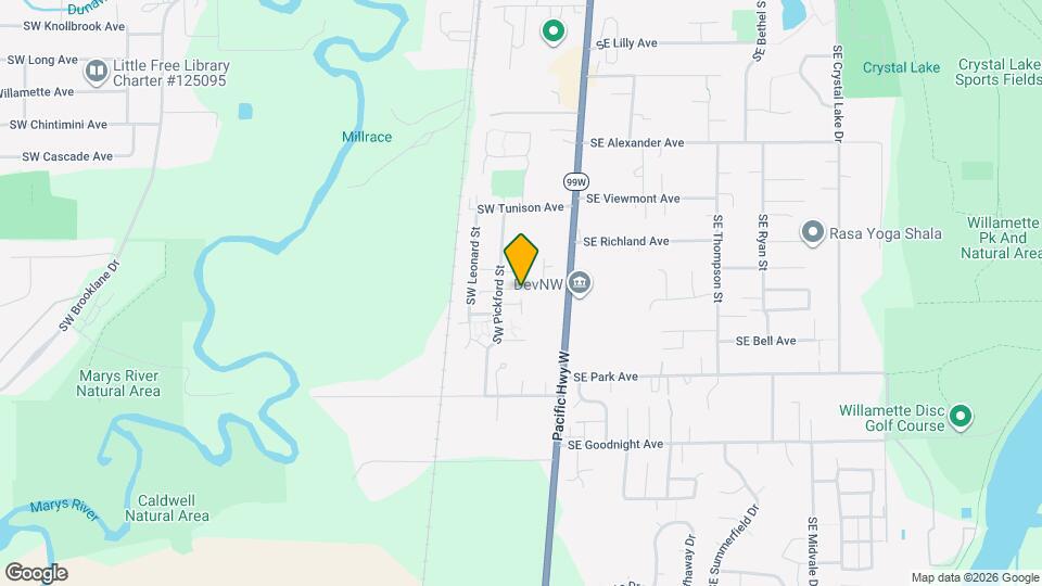 2555 SW Pickford St, Unit A Map and Location Details