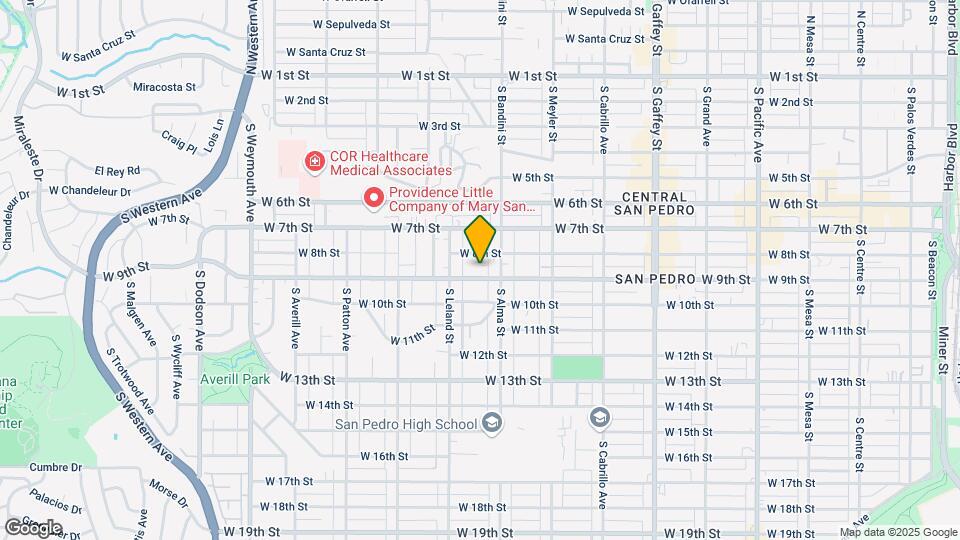 1042 W 9th St Map and Location Details