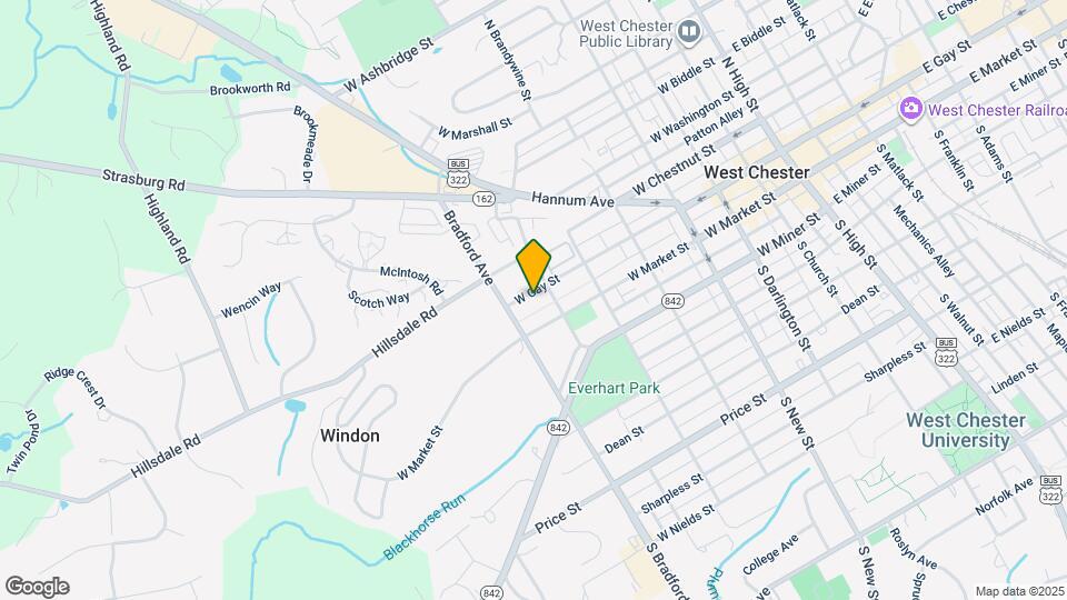 610 W Gay St Map and Location Details