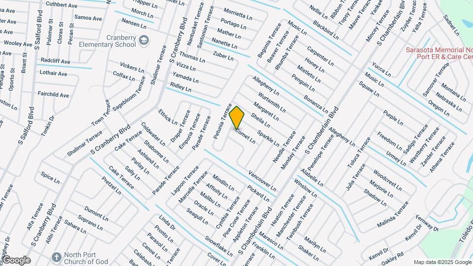2559 Comet Ln Map and Location Details