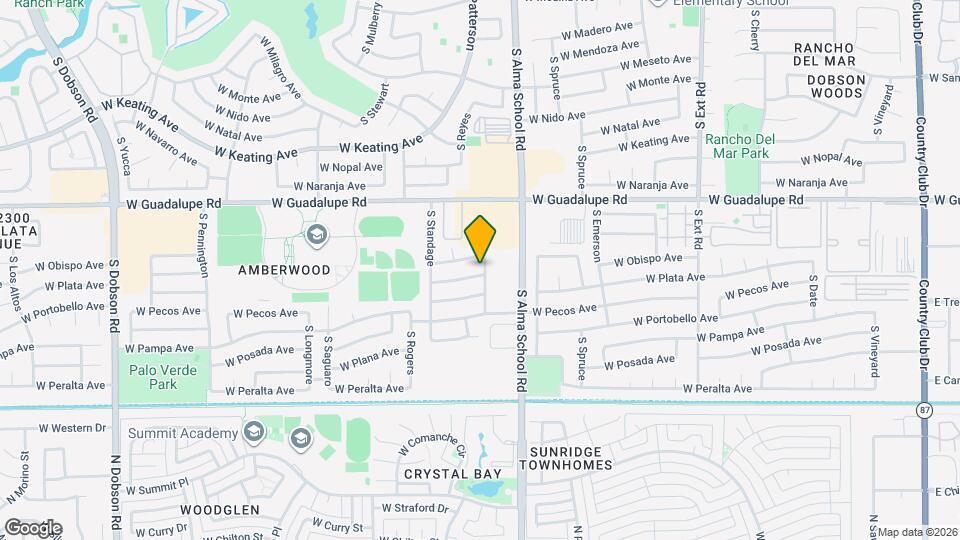 1308 W Obispo Ave Map and Location Details