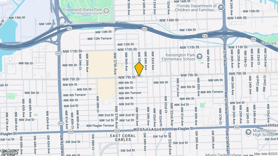3480 NW 7th St Map and Location Details