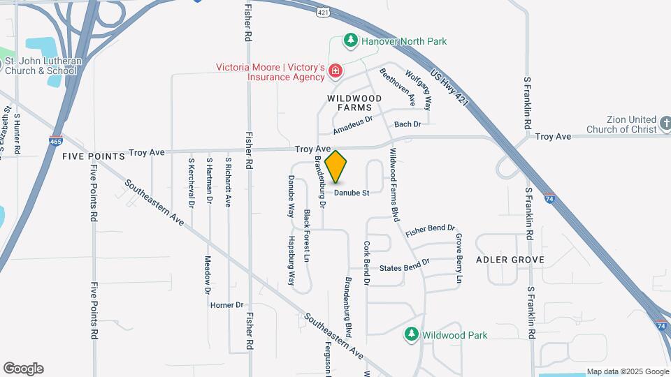 7742 Danube St Map and Location Details