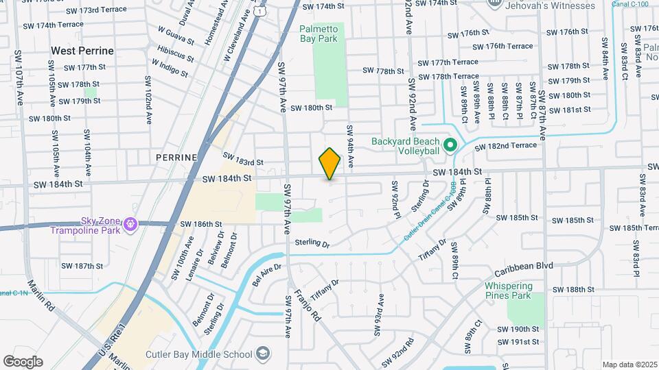 13623 SW 184th Terrace Map and Location Details