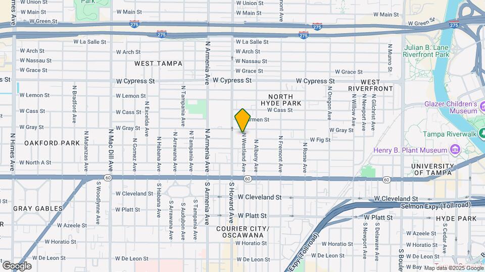 406 N Westland Ave Map and Location Details
