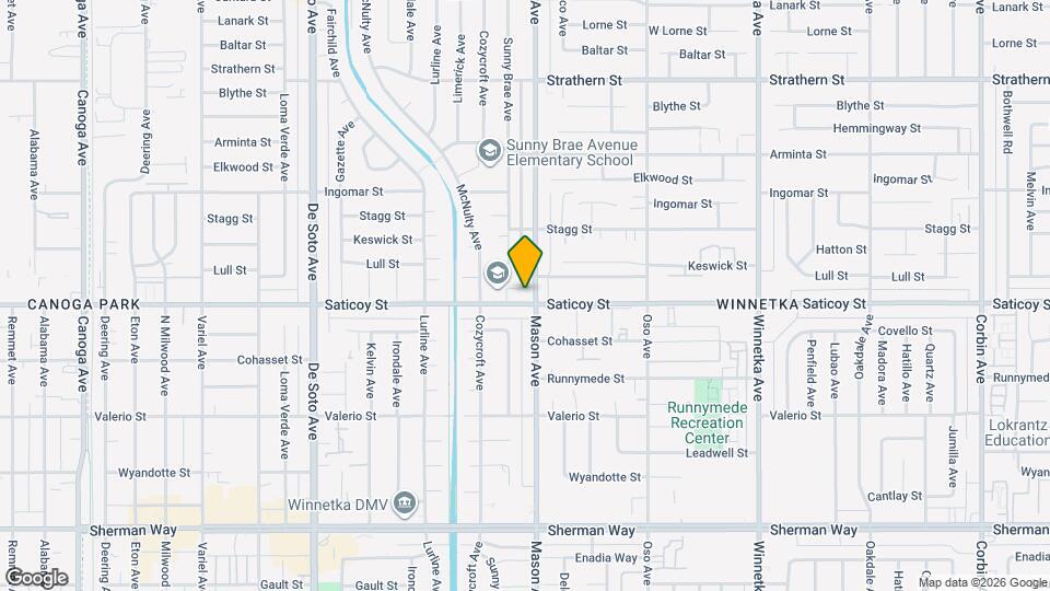 20504 Lull St Mapa y Detalles de la Ubicación