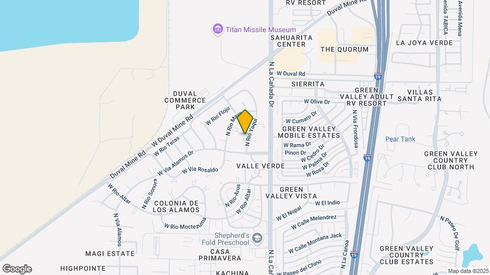 1697 N Rio Yaqui Map and Location Details