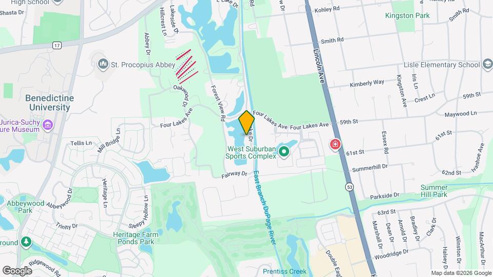 6004 E Lake Dr Map and Location Details