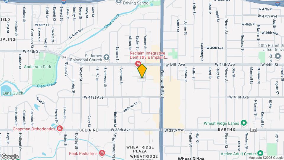 7805 W 42nd Ave Map and Location Details