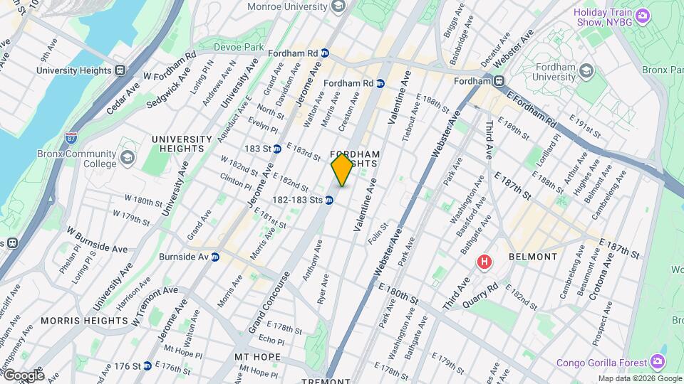 2246 Grand Concourse Map and Location Details