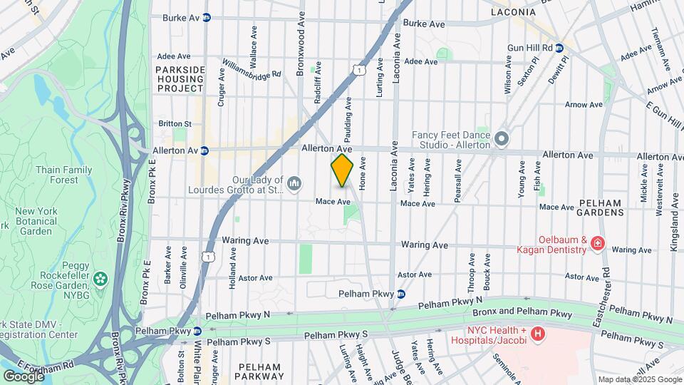 2511 Paulding Ave, Unit 3F Map and Location Details