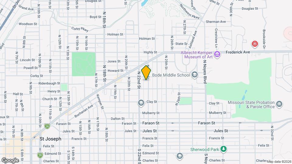 720 N 23rd St Map and Location Details