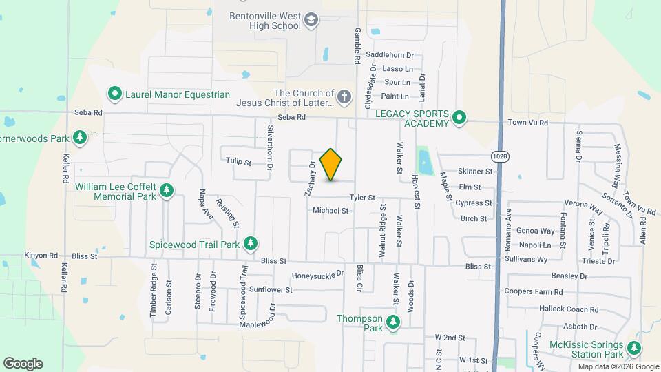 819 Vly Oaks Ln Map and Location Details