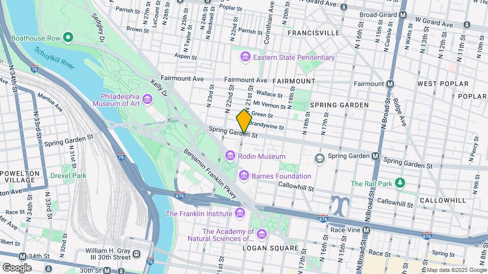 2038 Spring Garden St Map and Location Details