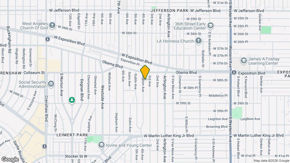 3800 Roxton Ave Map and Location Details