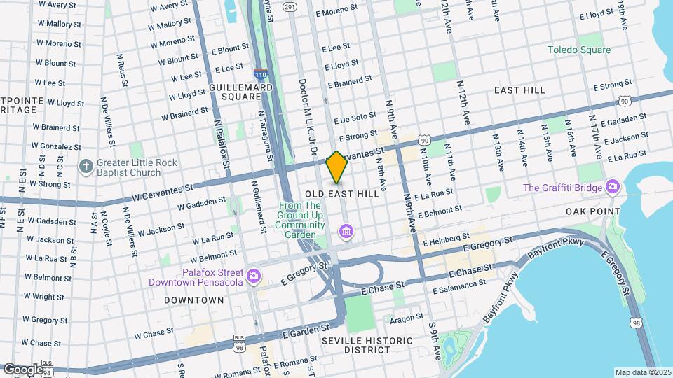 611 N Davis Hwy Map and Location Details