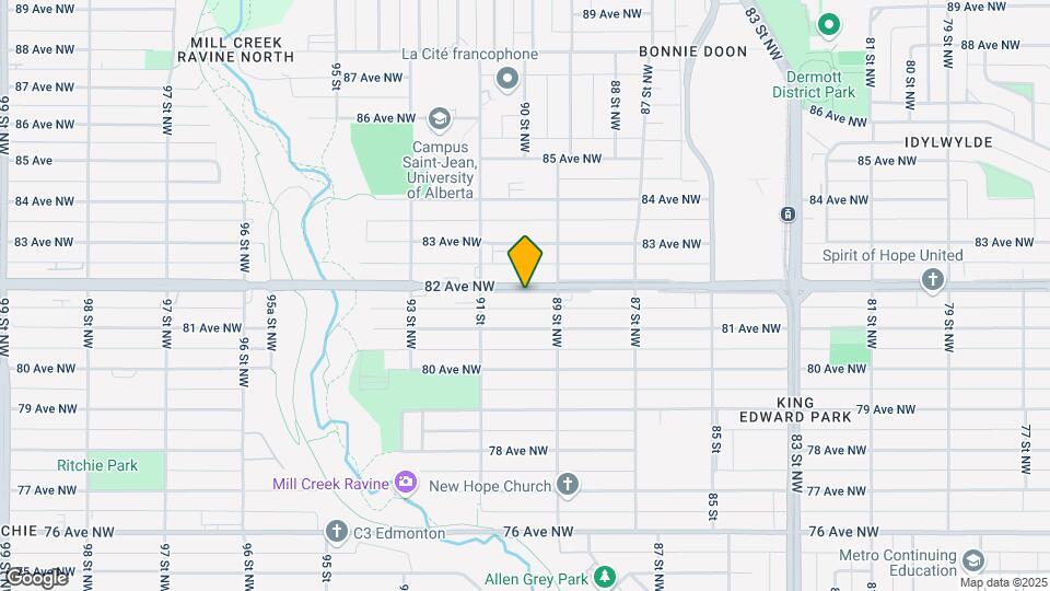 8927-8982 82 Ave NW Map and Location Details