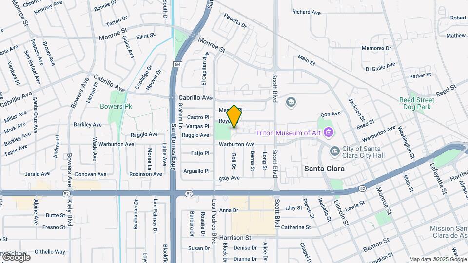 1822 Amelia Way Map and Location Details