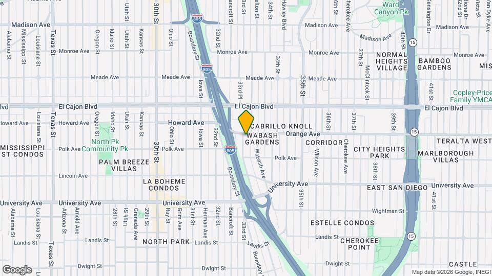 4179 33rd St Map and Location Details