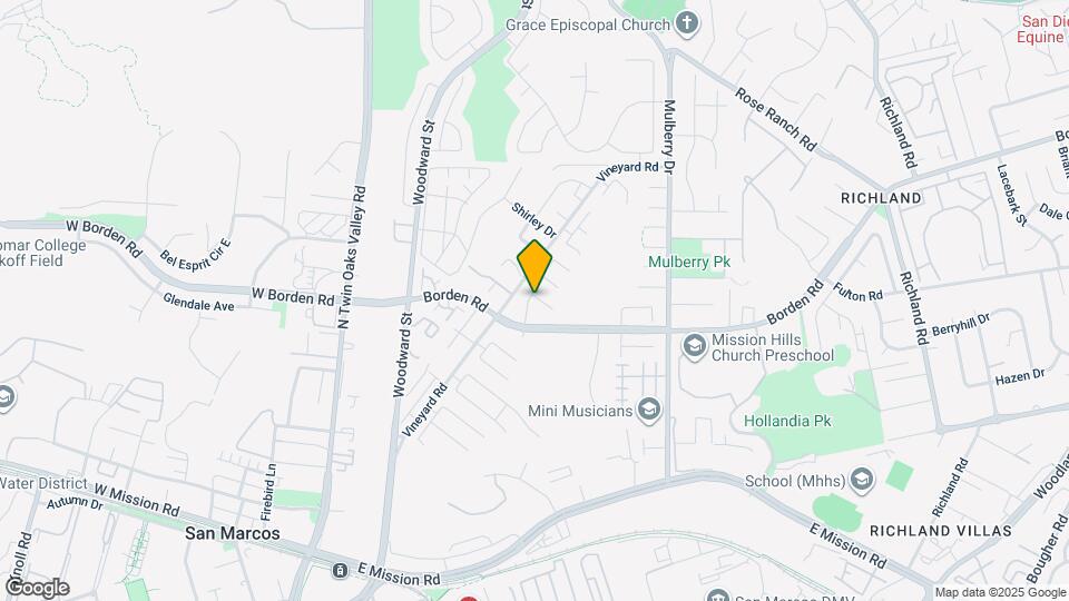 657 Cedar St Map and Location Details