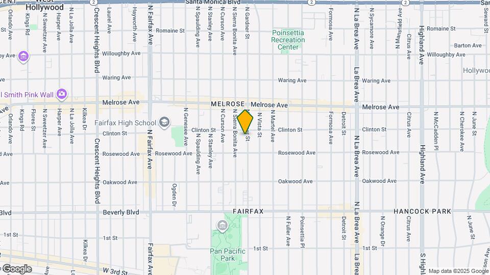 533 N Gardner St Map and Location Details