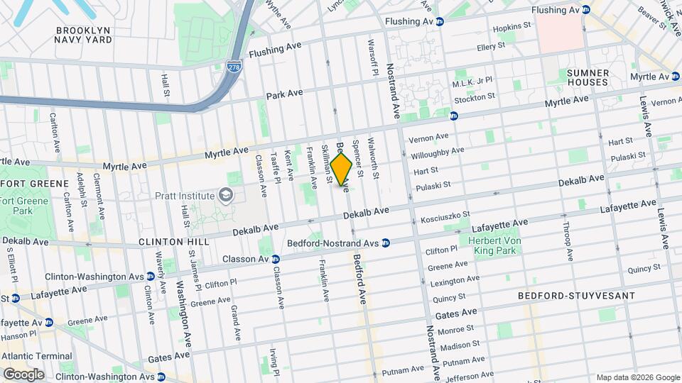 956 Bedford Ave Map and Location Details