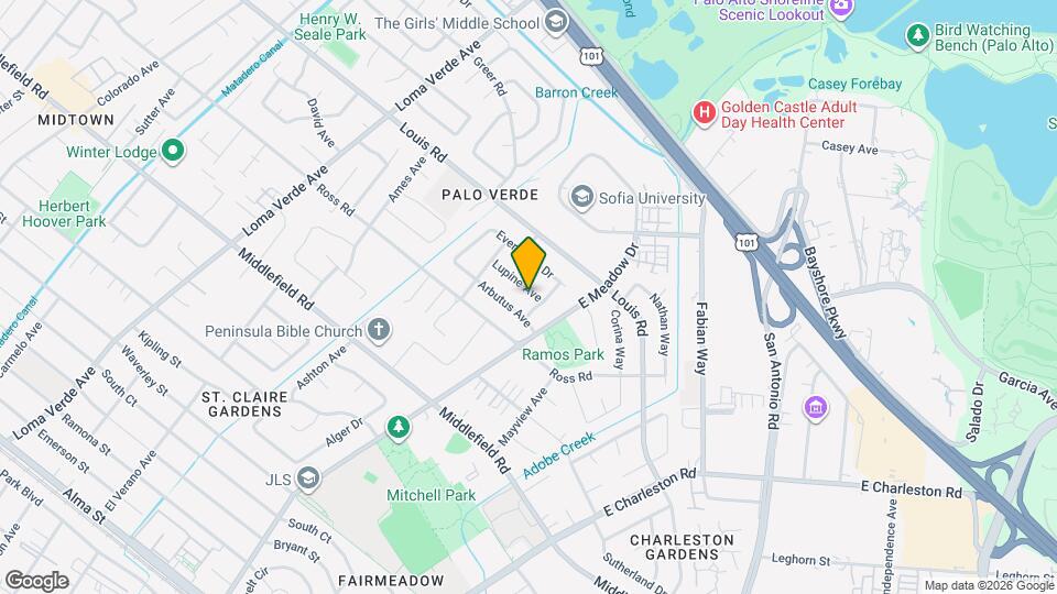 3630 Lupine Ave Mapa y Detalles de la Ubicación