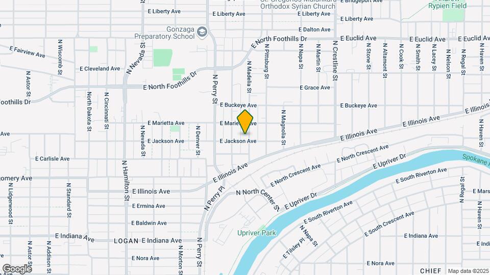 2503 N Madelia St Map and Location Details