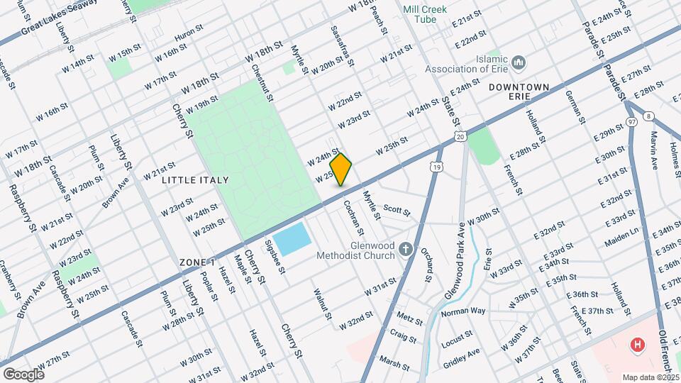 330 W 26th St Mapa y Detalles de la Ubicación