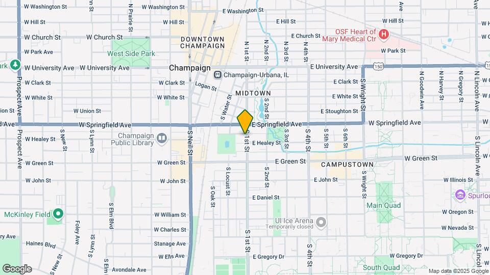 505 South First Map and Location Details