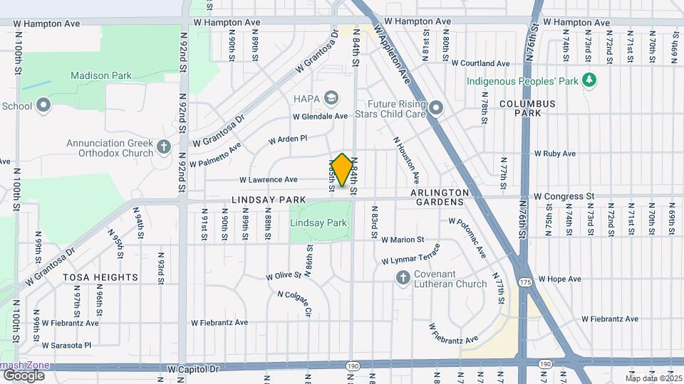 8418 W Congress St Map and Location Details