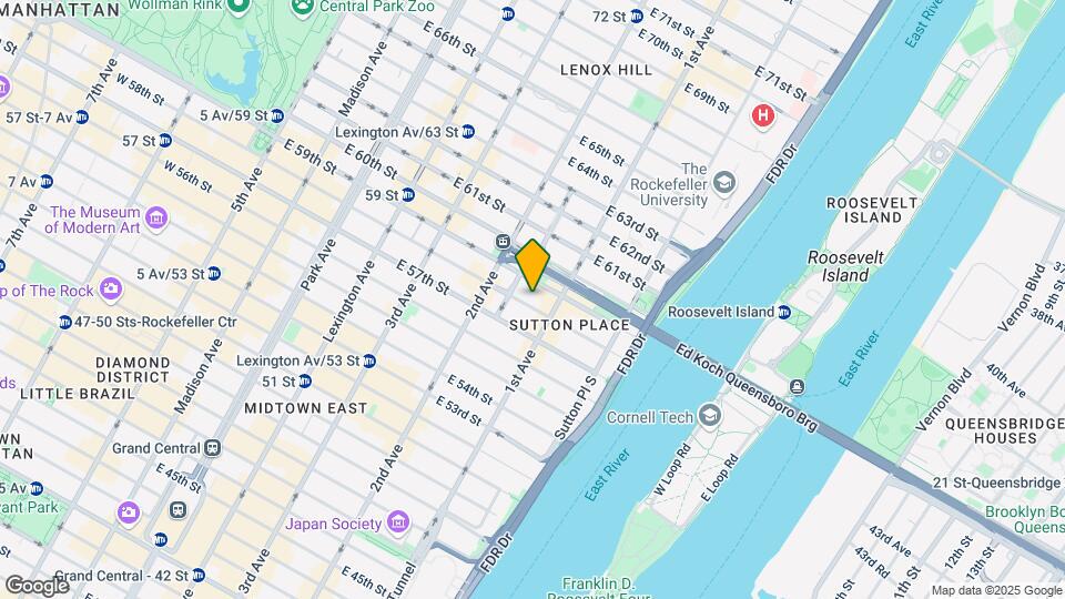 339 E 58th St Mapa y Detalles de la Ubicación