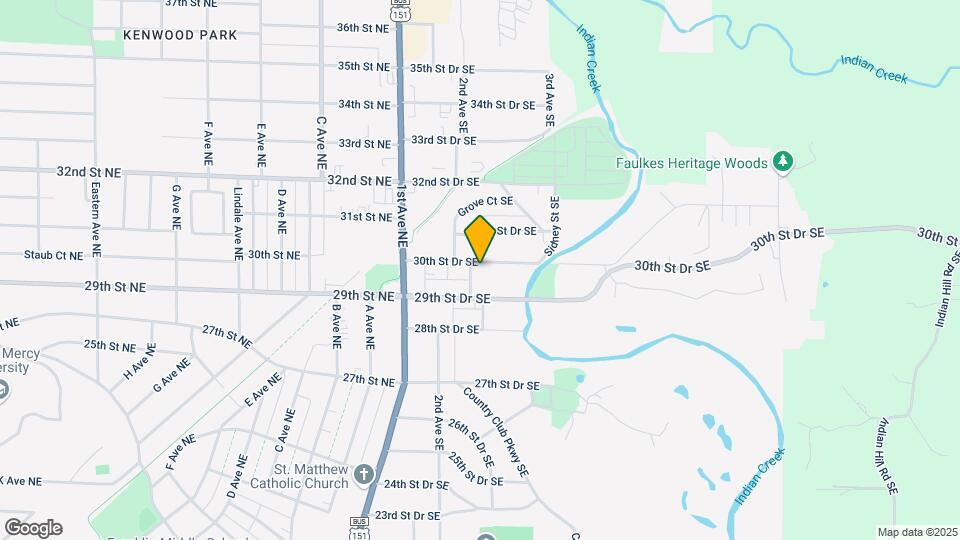 307 30th Street Dr SE Map and Location Details