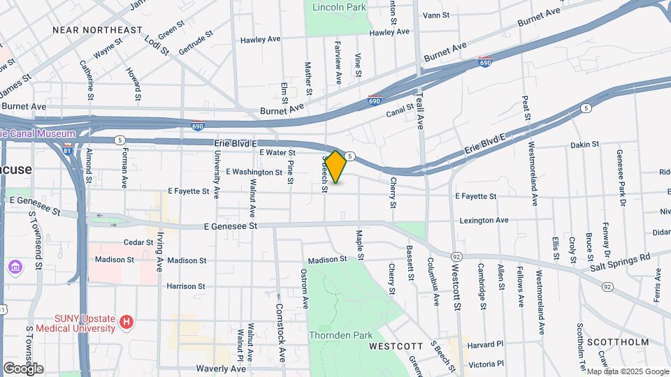 1407 E Fayette St Map and Location Details