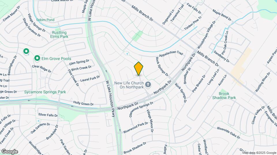 3810 Babbling Creek Dr Map and Location Details
