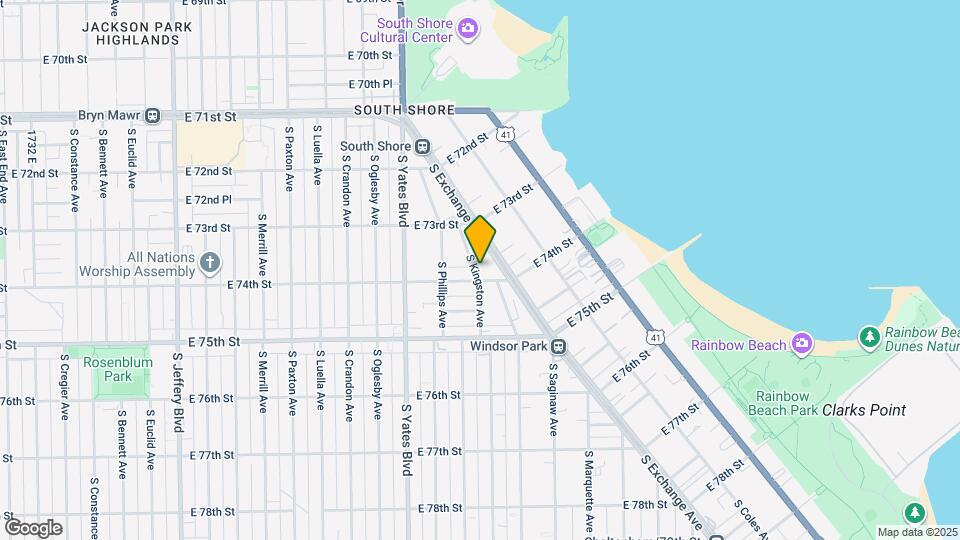 7355 S Kingston Ave Mapa y Detalles de la Ubicación