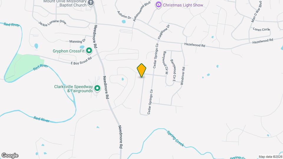 1437 Cedar Springs Cir Map and Location Details