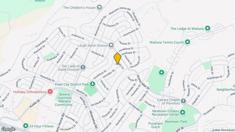 1676 Hoonipo St Mapa y Detalles de la Ubicación