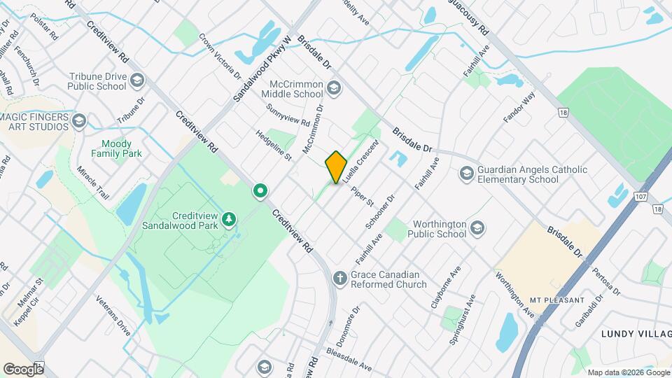 166 Luella Crescent Map and Location Details