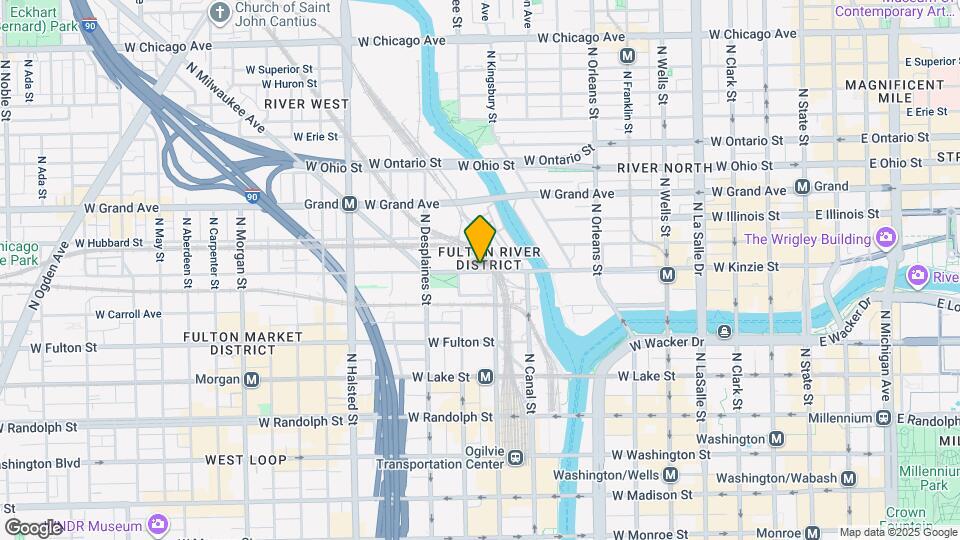 580 W Kinzie St Mapa y Detalles de la Ubicación