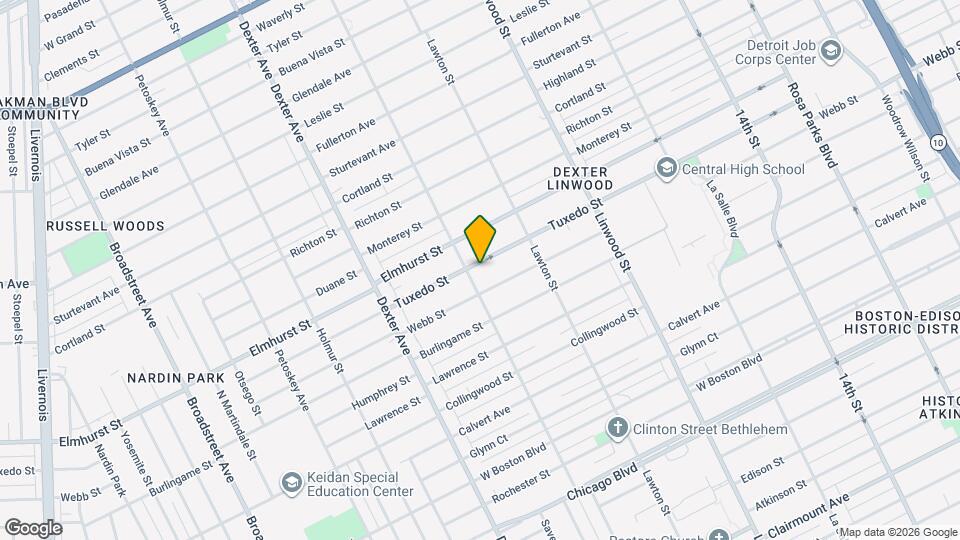 3025 Tuxedo St Mapa y Detalles de la Ubicación